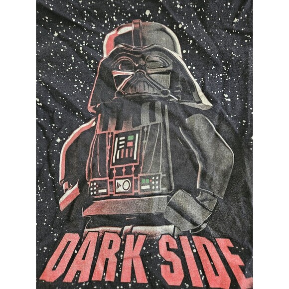 Lego Star Wars Darth Vader Dark Side Shirt Size 5/6 Disney 100% Cotton - Picture 2 of 5